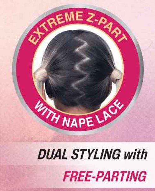 Bobbi Boss Synthetic Hair Wig - MLF680 HADLEE, Zig Zag Full Lace Wig, High Heat Safe (TT1B/30)