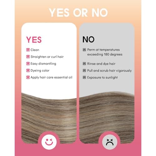 Youngsmile Human Hair Clip in Extensions, 16 Inch 120g 7Pcs Hair Extensions Clip in Balayage Chocolate Brown Mixed Caramel Blonde Human Hair Easy to Install,Thick End,Soft Silk (CLIP#4/27/4-16Inch)