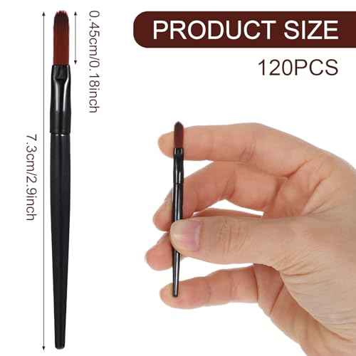 120 Pcs Lipstick Applicator Wands Disposable Lip Applicators Multifunctional Concealer Brush Eye Shadow Applicators Portable Lip Wands Eye Makeup Brushes