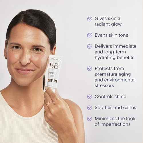 Marcelle BB Cream Golden Glow, Universal Shade, Tinted Moisturizer, Skin Enhancer, Illuminator, Beauty Balm, Non-Comedogenic, Paraben-Free, Oil-Free, Hypoallergenic, Cruelty-Free, 1.5 fl oz