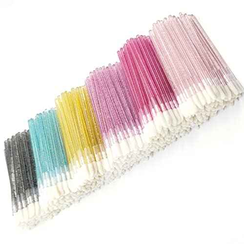 600 Pieces Crystal Lip Brush Disposable Lip Gloss Wands Lipstick Applicator