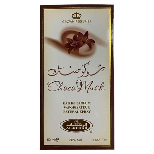 Al-Rehab Choco Musk Eau de Parfum Spray for Women, 1.65 oz/50 ml