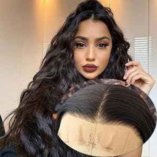 Heberac Black Straight Synthetic Lace Front Wigs13X6 lace are Glueless Pre Plucked Natural Hairline Frontal Lace Wigs Long Lace Front Wigs for Black Women