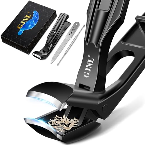 Toenail Clippers for Thick Toenails, Stocking Stuffers 2025 Gifts for Men Women, Angled Head Large Toe Nail Clippers with Wide Jaw Opening, Christmas Xmas Presents Gifts for Adults