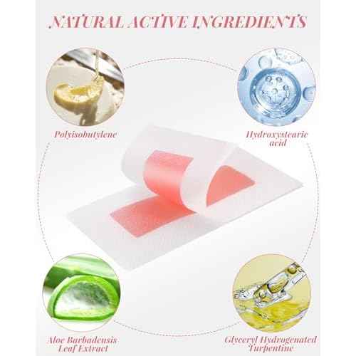 40PCS Facial Wax Strips for Hair Removal, Facial Hair Removal for Women, Waxing Kit for Women's Face, Bikini, Chest, Body, Arms, Legs, Back, & Brazilian | 40ct Waxing Strips & 4 calming Oil Wipes