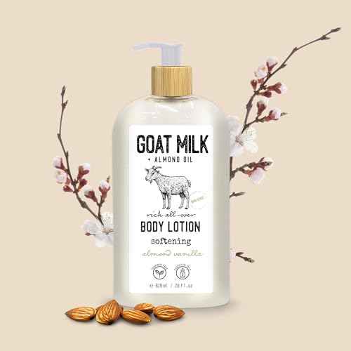 Skin Verse Body Lotion, Goat Milk, Almond Oil Body Lotion, Softening, Almond Vanilla, Coconut, Shea Butter Body Lotion, Moisturizing, Coconut Vanilla, 28 fl. oz. | Home and Body Co