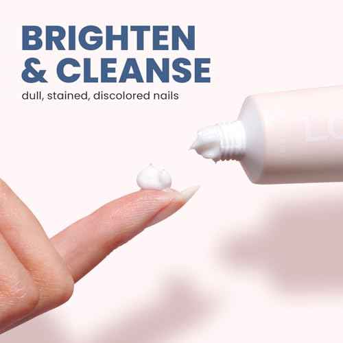 LONDONTOWN Mani Bright Nail Scrub - Brightening Nail Whitener for Hands & Feet to Combat Stains Discoloration Yellow Dullness, 1.5fl oz