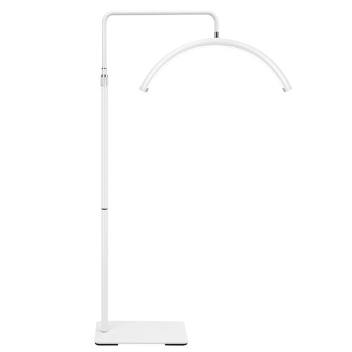 ebrlaxin Half Moon Light - 22 inch LED Lash Lamp for Eyelash Extensions for Tattoo Artists, Nail Tech, Esthetician - Cool, Warm Lamp with Adjustable Brightness & Height (White)