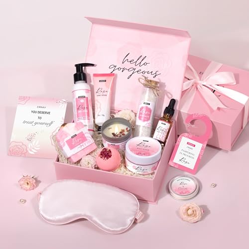 Gifts for Women Birthday Gift Baskets Home Spa Relaxing Self Care Gift for Woman Mom Her Sister Wife Auntie Care Package Thank You Gift Bridal Shower for Women Friendship Ideas
