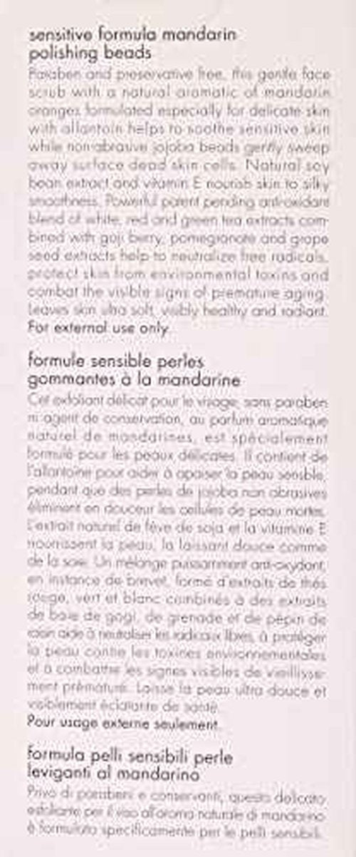 June Jacobs Sensitive Formula Mandarin Polishing Beads, 3.8 Fl Oz