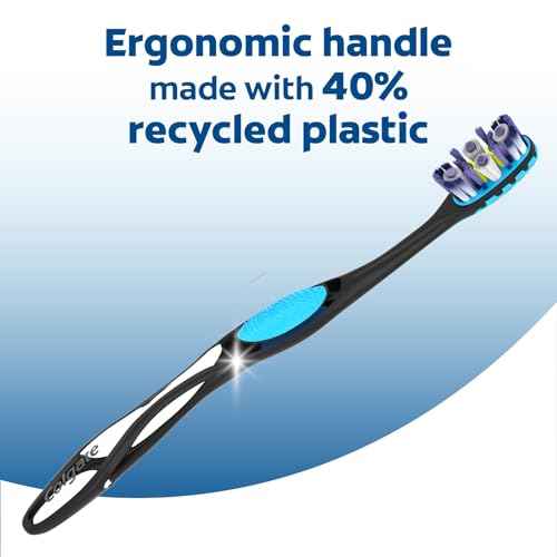 Colgate 360 Advanced Clean Adult Soft Toothbrush Pack, 6 Soft Bristled Toothbrushes with Cheek and Tongue Cleaner, Helps Clean Your Teeth, Tongue, Cheeks, and Gums, 6 Pack