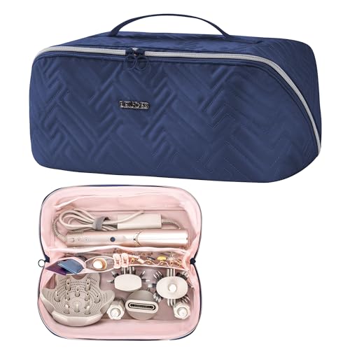 Leudes Hair Tools Travel Bag for Shark Flexstyle Portable Shark Hair Air Wrap Dryer Case (Navy Blue)