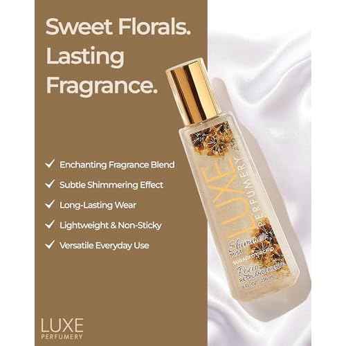 Luxe Perfumery Shimmer Body Mist, Sugared Orchid, 8.0 fl oz
