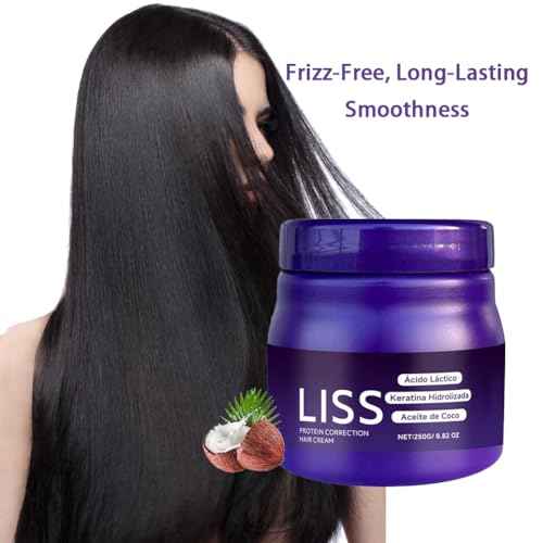 Liss Alisado, Crema Alisadora , Alisado para Cabello Sin Formol, Liss Keratina, Hair Natural Silkiness 1pcs