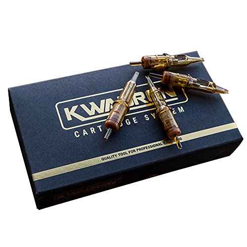 Kwadron Cartridge Tattoo Needles Cartridges, Box of 20, Tight Liners Long Taper - 3 Tight Liner Long Taper - 30/3RLLT