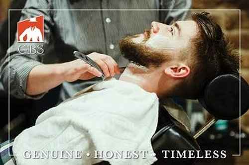 G.B.S Men's Premium Shaving Gift Set, Long Barber Pole Razor and Pure Badger Brush Stand, Double Edge Razor Leather Case and Blades