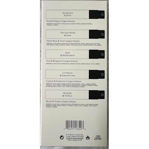 Jo Malone Cologne Intense Discovery Collection 5 Mini Perfume * 1.5ml Each