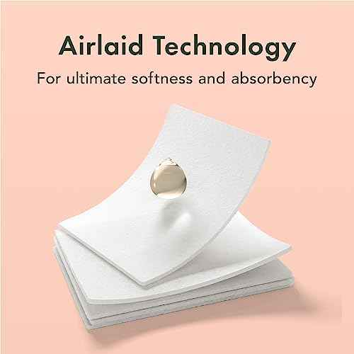 Rael Cotton Pads for Face - Facial Sponge, Square Pad Use with Toner, Makeup Remover, Lint-Free, Soft and Thin, Korean Skin Care (200 Count)