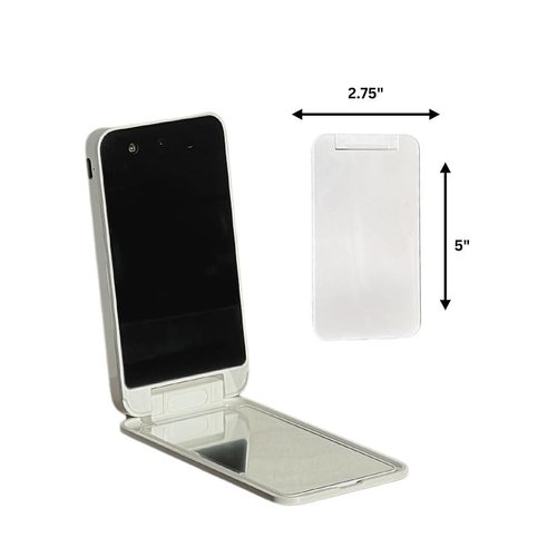 Bluestone Sunshield Sun Smart UV Makeup Mirror - Makeup Vanity Mirror, Ideal for Travel with Advanced Sun Protection Detection, USB Charging, Backup Power