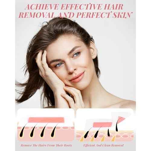 40PCS Facial Wax Strips for Hair Removal, Facial Hair Removal for Women, Waxing Kit for Women's Face, Bikini, Chest, Body, Arms, Legs, Back, & Brazilian | 40ct Waxing Strips & 4 calming Oil Wipes