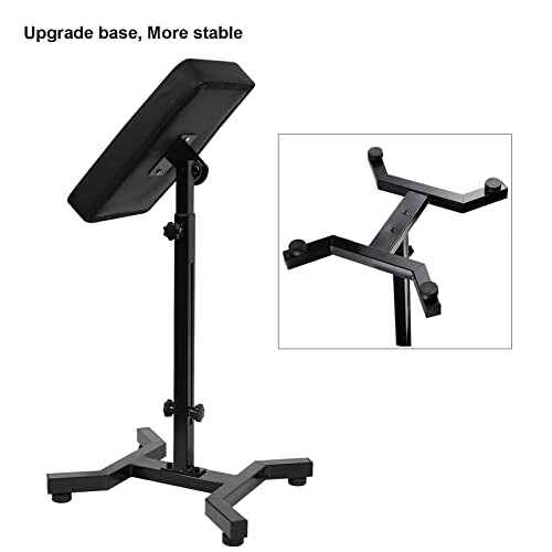 HUOXOU Tattoo Arm Rest, Tattoo Arm Rest Stand, Arm Rest Tattoo, Tattoo Armrest, Four-corner base Stability Strongly, Adjustable Height, Thicken Soft Sponge Pad, Foldable Arm Rest Tattoo for Artist
