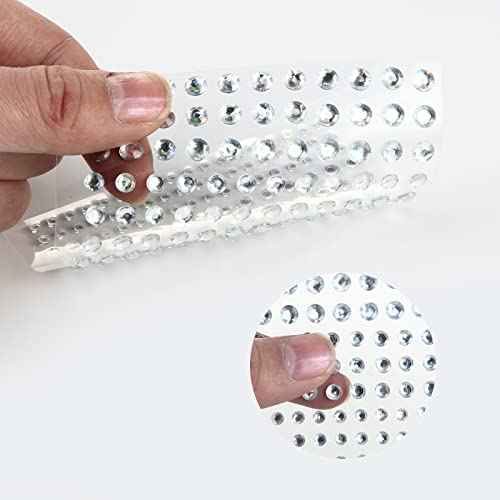 2310 PCS Self Adhesive Rhinestone Gem Stickers for Face Nail Body Makeup Festival,4 Size 14 Sheets Bling Jewels Stickers Earrings for DIY Kids Craft Card Decorations