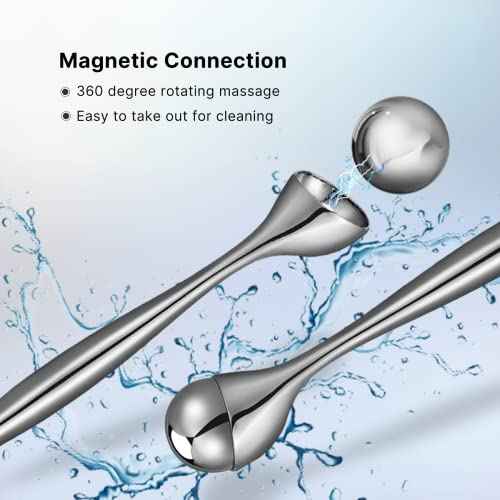Eye Roller, Facial Roller Massager - Reduces Puffiness, Dark Circles, Cooling Therapy for Tired Eyes (with Applicator)