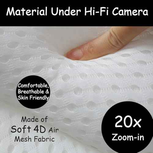 King Mills Plus Size Tub Pillow for Bathtub, Bath Pillow Luxury Bathtub Pillow, Ergonomic Bath Pillow for Women, Bath Tub Pillows for Head and Neck with Soft 4D Air Mesh Fabric, Fits All Bathtub