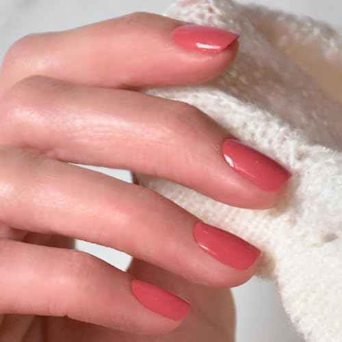 Manucurist Green Nail Polish Bois de Rose - Dusty Pink Nail Polish - 9-Free, Plant-Based and Vegan - Manicure - Made in France - 0.5 fl oz