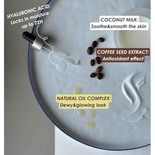 Coffee & Coconut Milk Body Cream for Women & Men | Deep Moisture Body Cream with Hyaluronic Acid & Vitamin E | For Extra Dry, Flaky Skin| Fast Absorbing | Cruelty-Free & Vegan | 6.7 fl oz