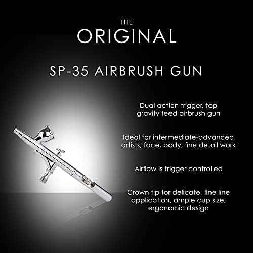 TEMPTU S-One Advanced Airbrush Compressor For Beauty & Full Body Work | Ideal For School, Salon & Workstation Use | Built In psi Regulator, Thermally Protected Motor