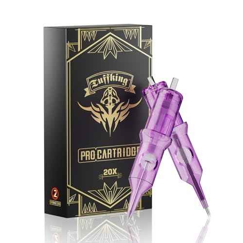 20PCS 1203RS Tattoo Cartridge Needles, Pro Disposable 0.35MM Tattoo Needle with Membrane Safety Cartridges, #12 Standard 3 Round Shader for Makeup and Tattoo Gun Supplies (1203RS)