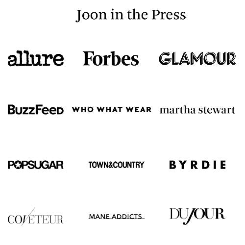 Joon Moisturizing Trio Set | 1.1oz Saffron Hair Elixir, 10.1oz Saffron Rose Shampoo and Conditioner