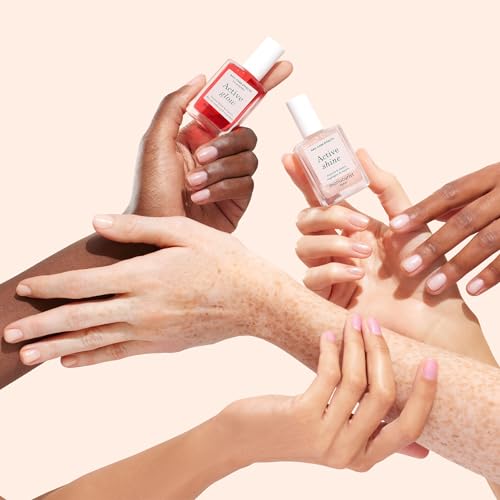 Manucurist Rainbow Active¢â Full Range 5-Pack Gift Box - Nail Care & Polish Set - No Lamp - 5 Treatment Nail Polish : Glow Raspberry, Glow Blueberry, Shine, Smooth, Bright - Christmas Gifts for Women