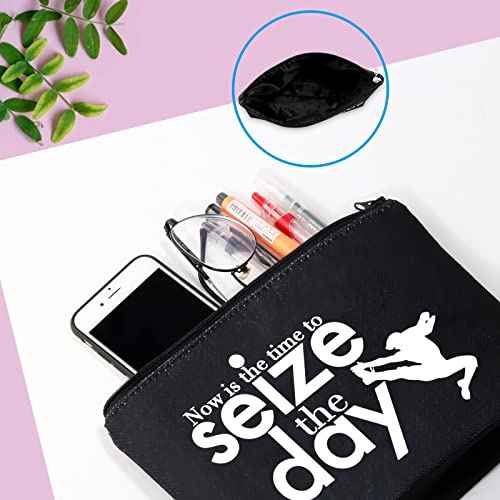 GJTIM TV Show Inspired Now is The Time to Seize The Day Musical Theatre Makeup Cosmetic Bag(Seize The Day Black)