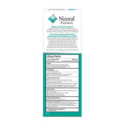Nizoral Psoriasis Shampoo & Conditioner - Effective Scalp Psoriasis Treatment, 11 Ounce