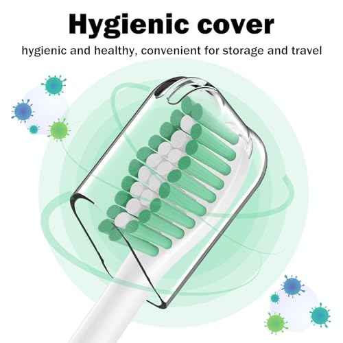 Toothbrush Heads for Philips Sonicare Replacement Brush Heads Medium Soft Dupont Bristles Electric Toothbrush Replacement Heads Fit E-Series Essence Xtreme Elite Advance and CleanCare, 6 Pack