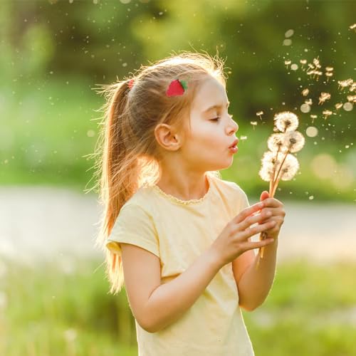 4pcs Strawberry Hair Clips for Girls, Cute Fruit Hair Barrettes Kawaii Metal Alligator Hairclips Duck Bill Clips Y2K Strawberry Hair Accessories Gifts for Baby Girls Toddlers Teenagers