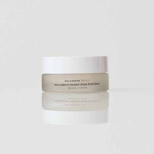 Uncommon Beauty Microderm Instant Glow Exfoliator - Exfoliating Facial Scrub - All Skin Types, Vegan, Cruelty Free, Synthetic Fragrance Free, 1.129 OZ