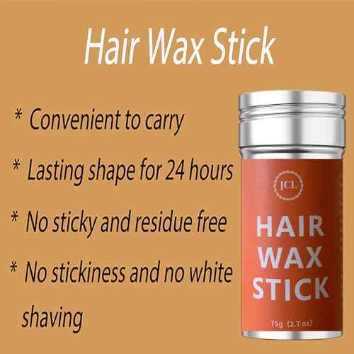 JCL Hair Wax Stick for Women, 1PC Wax Stick for Hair, 2.7 Oz Hair Stick Wax for Flyaways Slick Back Gel Non-greasy Wax Stick Pomade Stick for Fly Away & Frizz Hair