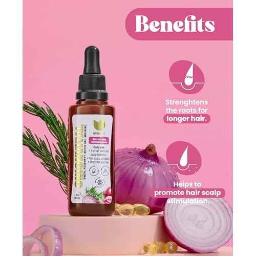 Natural Sant Onionvital Hair Serum with Onion, Rosemary, Biotin & Arginine ? Hydrating Serum for Scalp & Hair Care, 60ml