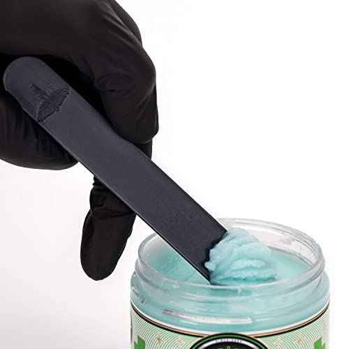 Jet Black Tattoo Tongue Depressor, Eco Friendly Tattoo Supplies, Individually packaged and EO Sterilized, Easy Transferring Ointments, 100 Count