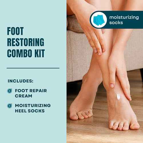AmLactin Foot Repair Cream with Moisturizing Socks - Therapeutic Foot Cream for Dry Cracked Heels and Feet - No-Scrub Exfoliator and Moisturizer with 15% Lactic Acid AHA - 3 oz (Packaging May Vary)?
