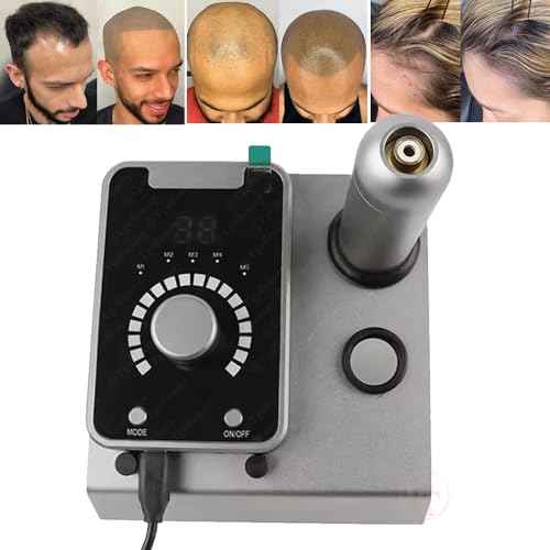 Digital Scalp Micropigmentation Device 5 Modes 1-18 Speeds Adjustable Powerful SMP Permanent Makeup Tattoo Machine for Hair Strokes (Gray)