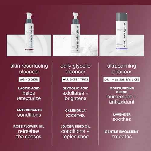 Dermalogica Skin Resurfacing Cleanser - Dual-Action Anti-Aging Exfoliating Face Wash and Cleanser - Smoothes Skin with Lactic Acid