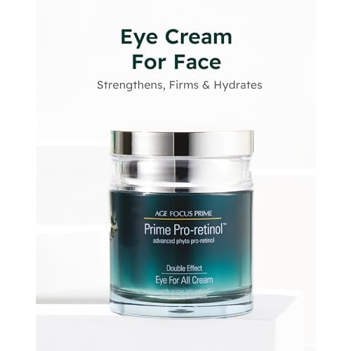 Isa Knox AGE FOCUS Prime Double Effect Eye For All Cream Set (3.4fl oz) - Korean Skincare Set, Lightweight Rich Eye Cream, Toner, Emulsion by LG Beauty. Daytime Retinol.