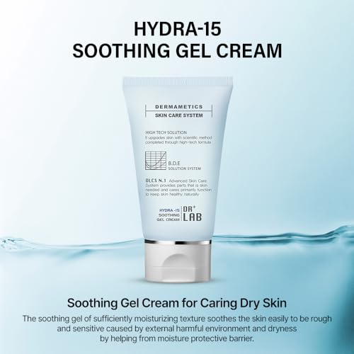 Hydra-15 Soothing Gel Cream 2.03 fl oz /60ml Moisturizing Deep Hydrating Elasticity for Dry and Sensitive Skin with Hyaluronic Acid Korean Skincare