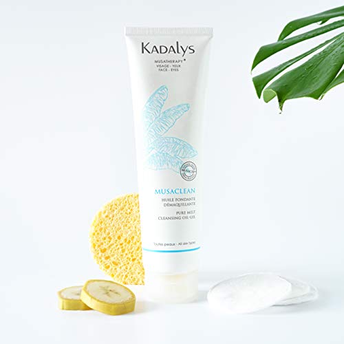 Kadalys Musaclean Pure Melt Cleansing Oil Gel - Organic - Yellow Banana, 5.07 Fl Ounce