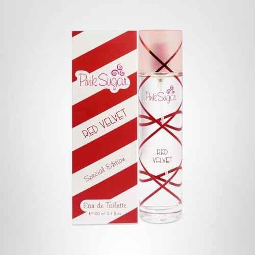 Pink Sugar Red Velvet Body Mist Fragrance for Women, Sweet and Fruity Long-Lasting Scent, Notes of Floral, Strawberry and Caramel, 8 Fl Oz
