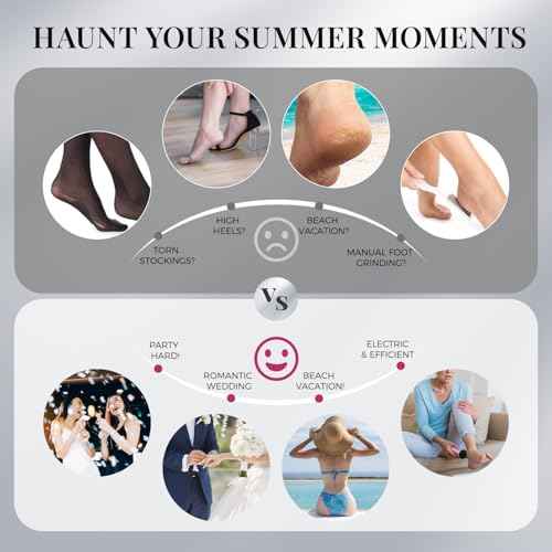 krofaue 1000RPM Electric Callus Remover - Professional Aluminum Foot File Adjustable Pedicure Tool with 60pcs Sandpaper Discs for Dead Skin at Home